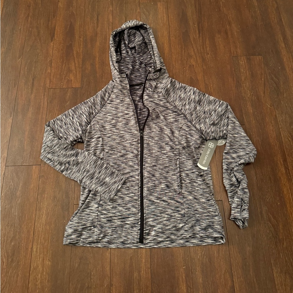 Gray fleece jacket